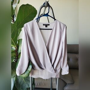 Saks Fifth Ave Grey Blouse